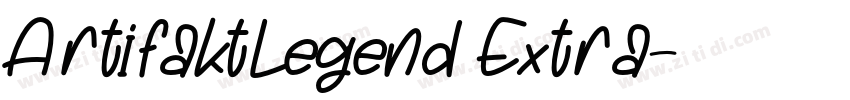 ArtifaktLegend Extra字体转换